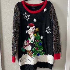 EUC woman’s Christmas sweater dress